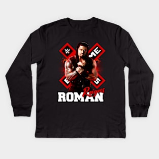 WWE - Reigus Roman Kids Long Sleeve T-Shirt